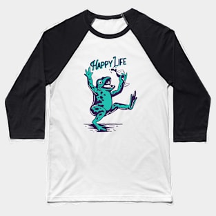 A frog who enjoys life Baseball T-Shirt